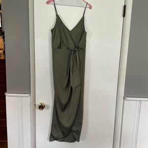 Shona Joy Luxe Tie Front Cocktail Dress